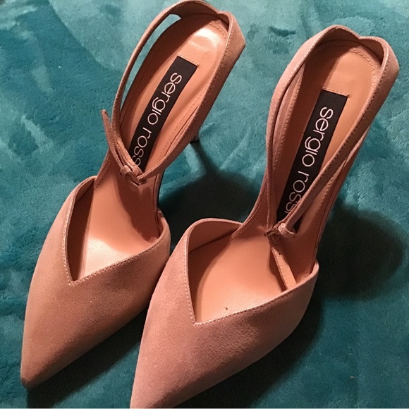 sergio rossi slingback heels size 36 gold new - Picture 6 of 9
